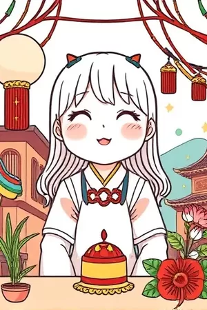 动漫《潮汐图书馆》封面：被海水漫过的书架与漂浮的书籍