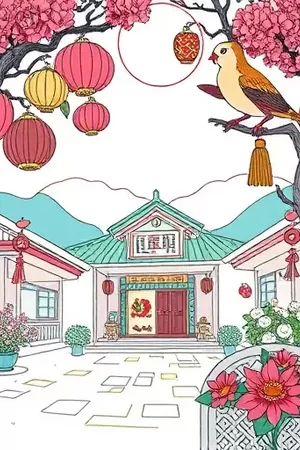 动漫《琥珀年代》封面：凝固在琥珀里的旧城街景与齿轮