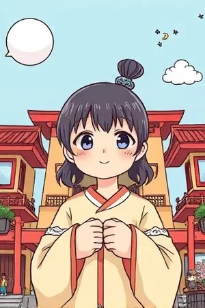 动漫《剑鸣长安》封面：古城墙下持剑少年的侧身剪影与飞雪
